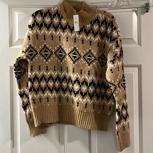 NWT LOFT mock neck sweater size S